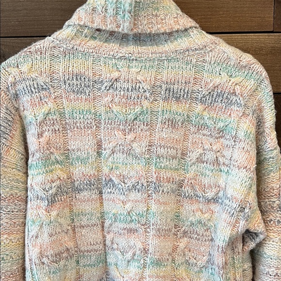 Free People Women's Popsicle Pullover Turtleneck Sweater Pastel Size Medium - Picture 7 of 9